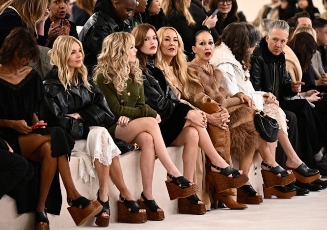 Front row at Chloé Fall/Winter 2024 show. Photo courtesy of Getty Images.