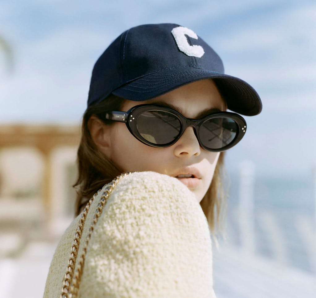 Kaia Gerber wearing Celine Spring/Summer 2021. Photo courtesy of x.com/celineofficial