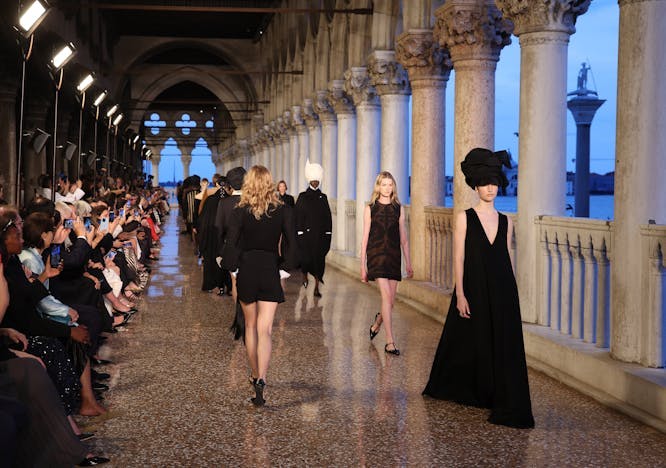 Max Mara Resort 2025 at the Doge's Palace in Venice. Getty Images.