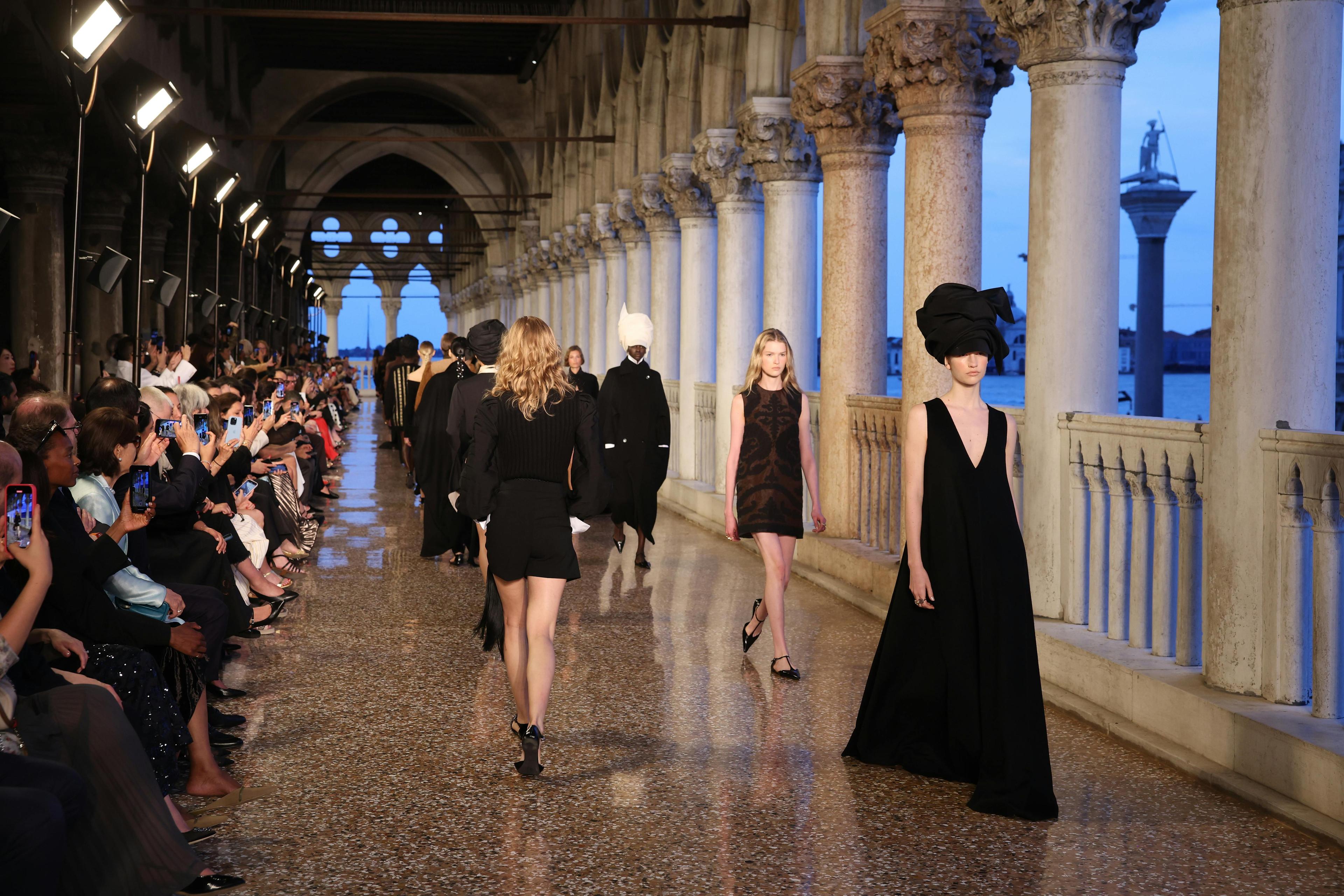 Max Mara Resort 2025 at the Doge's Palace in Venice. Getty Images.