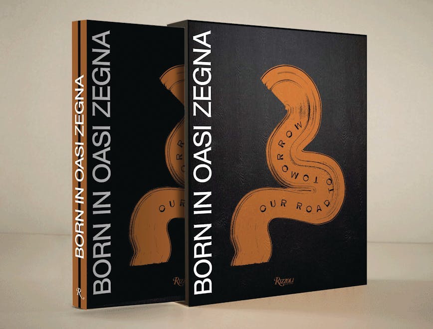 Illustrations, and pages from Born in Oasi Zegna, with the creative direction of Laura Decaminada, published by Rizzoli