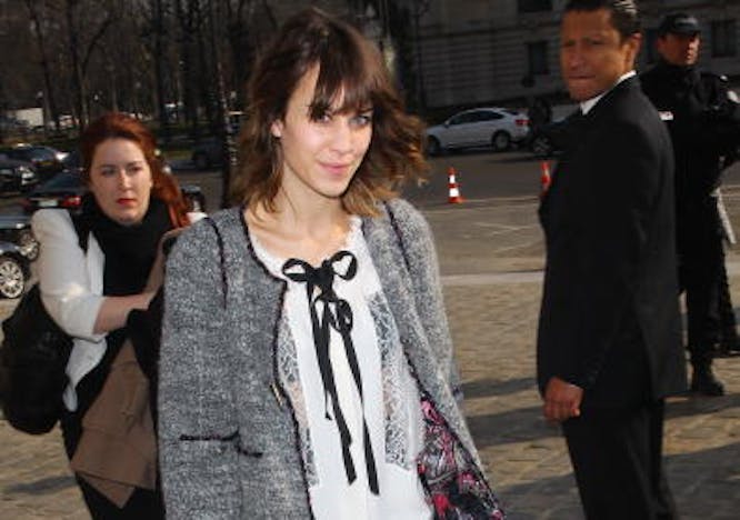 Alexa Chung at the 2010 Chanel show. Photo courtesy of Getty Images.