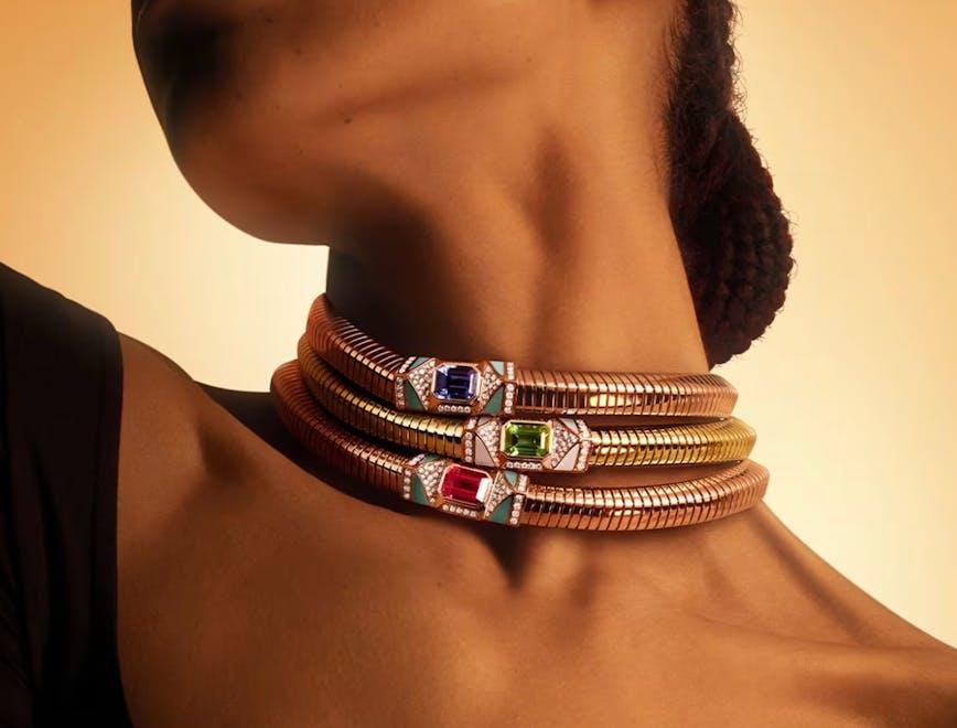 bulgari tubogas collection : yellow gold jewelry