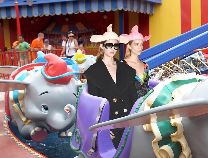 person human clothing apparel sunglasses accessories accessory theme park amusement park hat