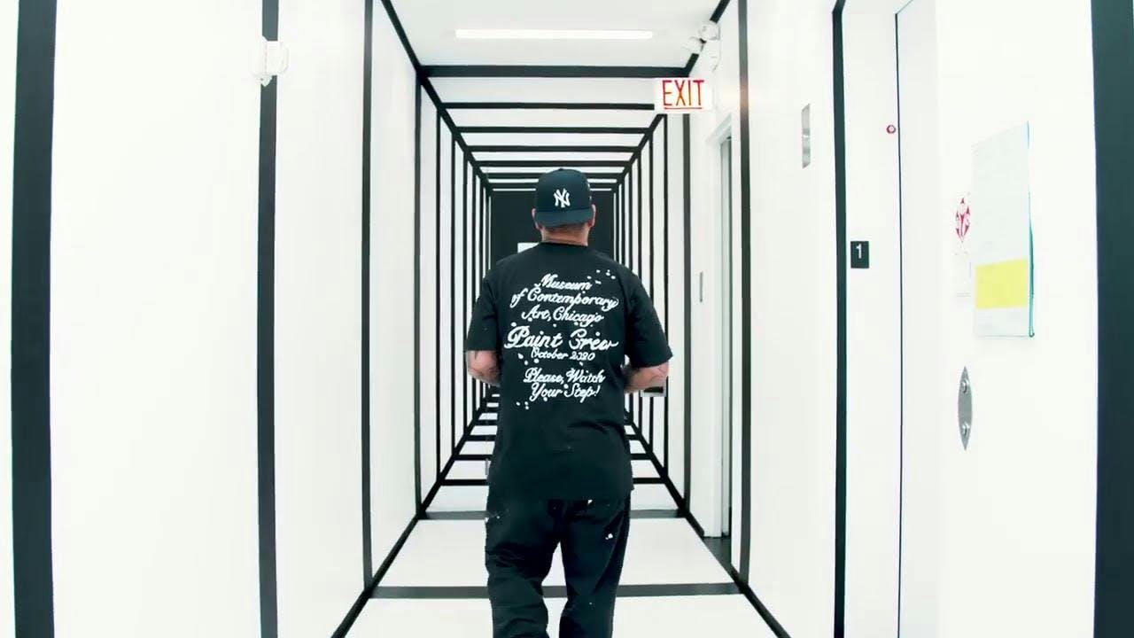 corridor person human pants clothing apparel