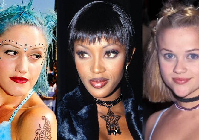 90s celebrities with thin eyebrows