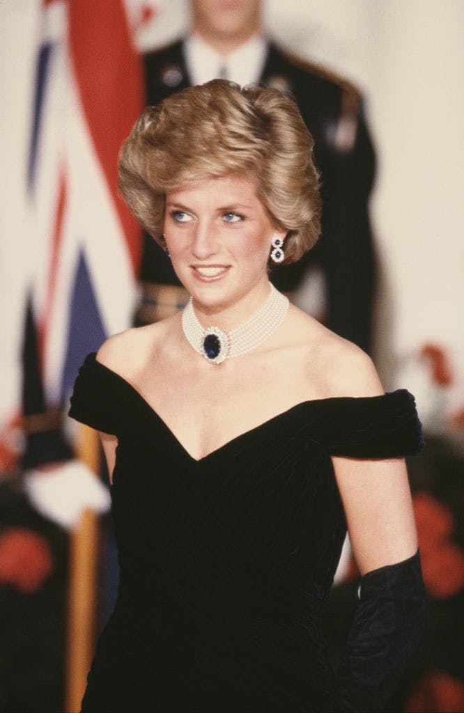Princess Diana black dress