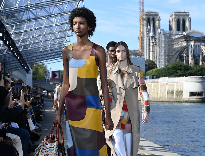 Chloé's Spring/Summer 2022 fashion show, focused on sustainability.