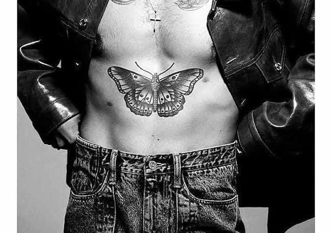 harry styles butterfly tattoo