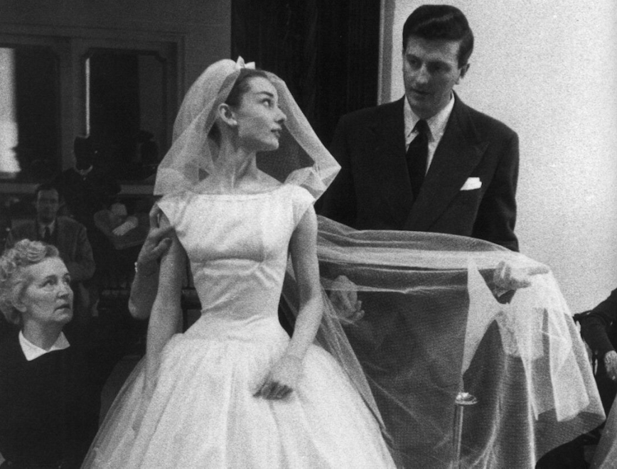 Audrey Hepburn wedding dress in funny face