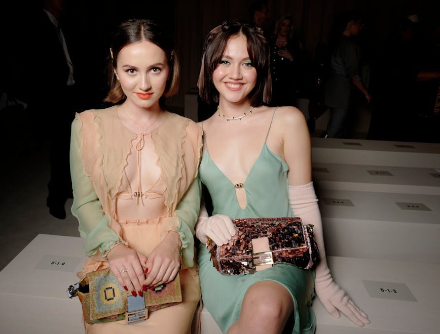 Iris Apatow and Maude Apatow at the Fendi baguette fashion show