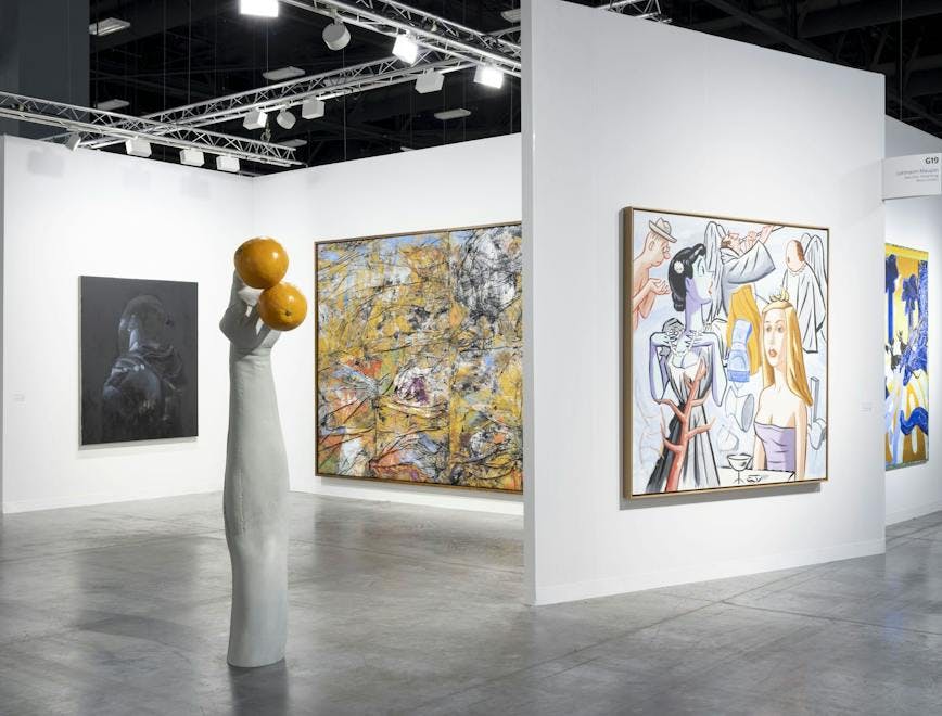 image of exhibition at art basel miami