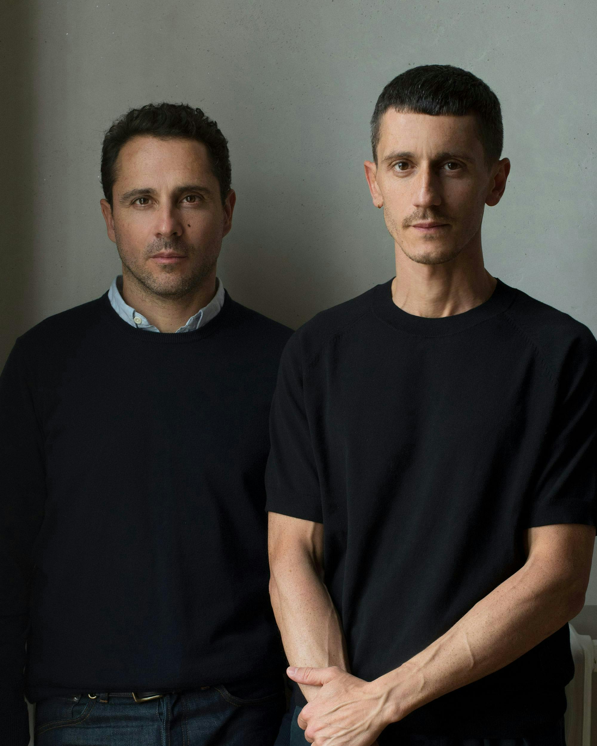 Portrait of Yann Le Coadic and Alessandro Scotto by Noël Manalili