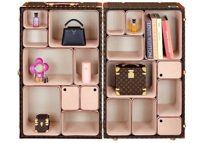 accessories bag handbag purse furniture shelf bottle cosmetics perfume cabinet