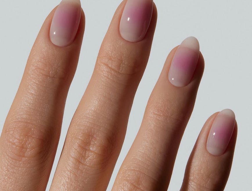 A set of manicured nails
