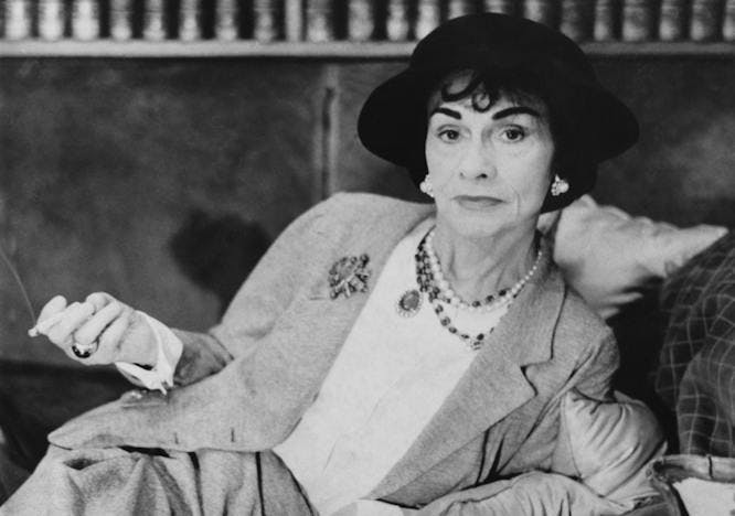 The history behind Coco Chanel's name; Gabrielle Bonheur Chanel.