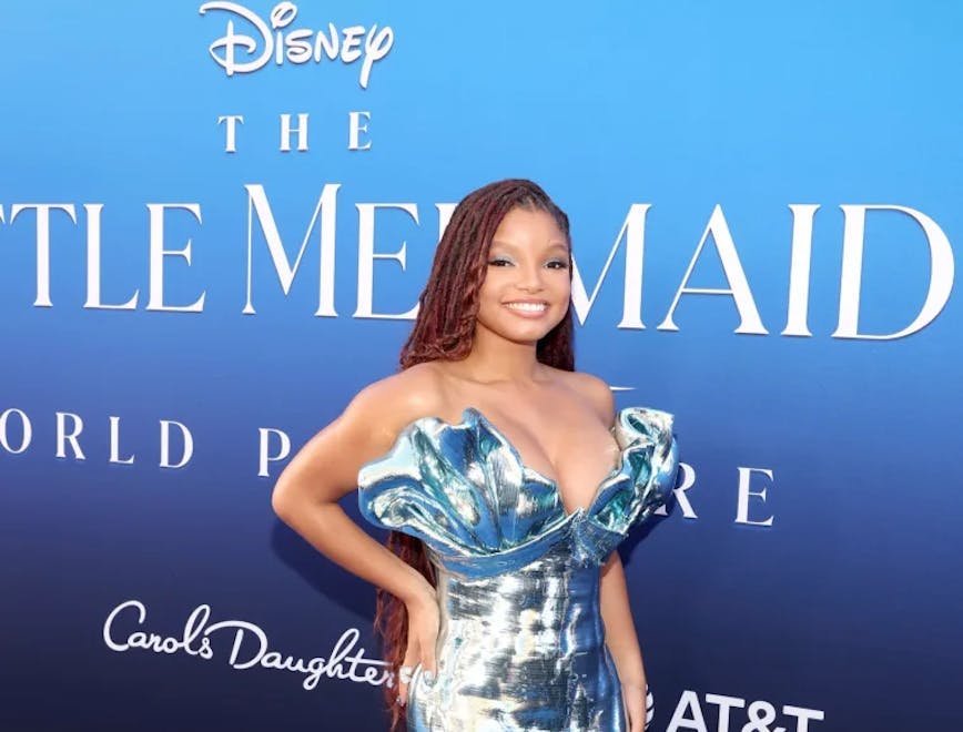 halle bailey in blue gown; every live action disney princess