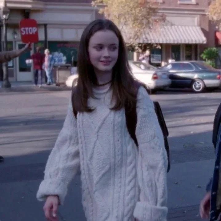 cable knit sweater rory gilmore girls