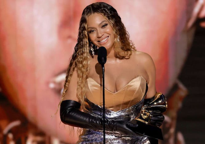 beyonce at the 2023 grammys; 2024 grammy nominations