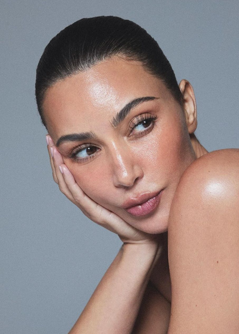 lash serums: A closeup photo of Kim Kardashian natural lashes