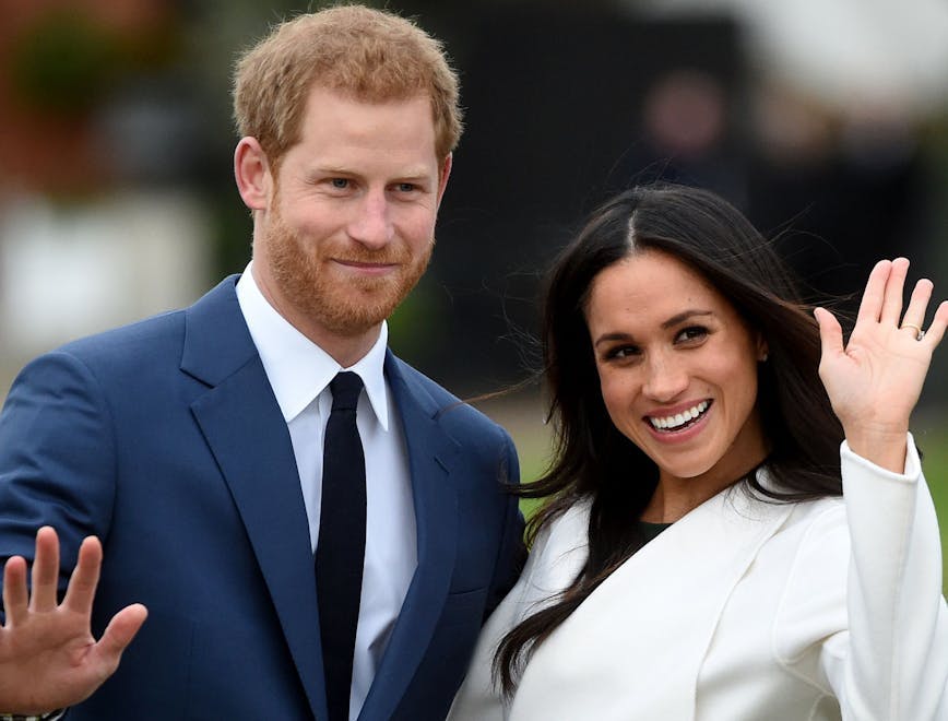 meghan markle and prince harry waving; prince harry naked pictures