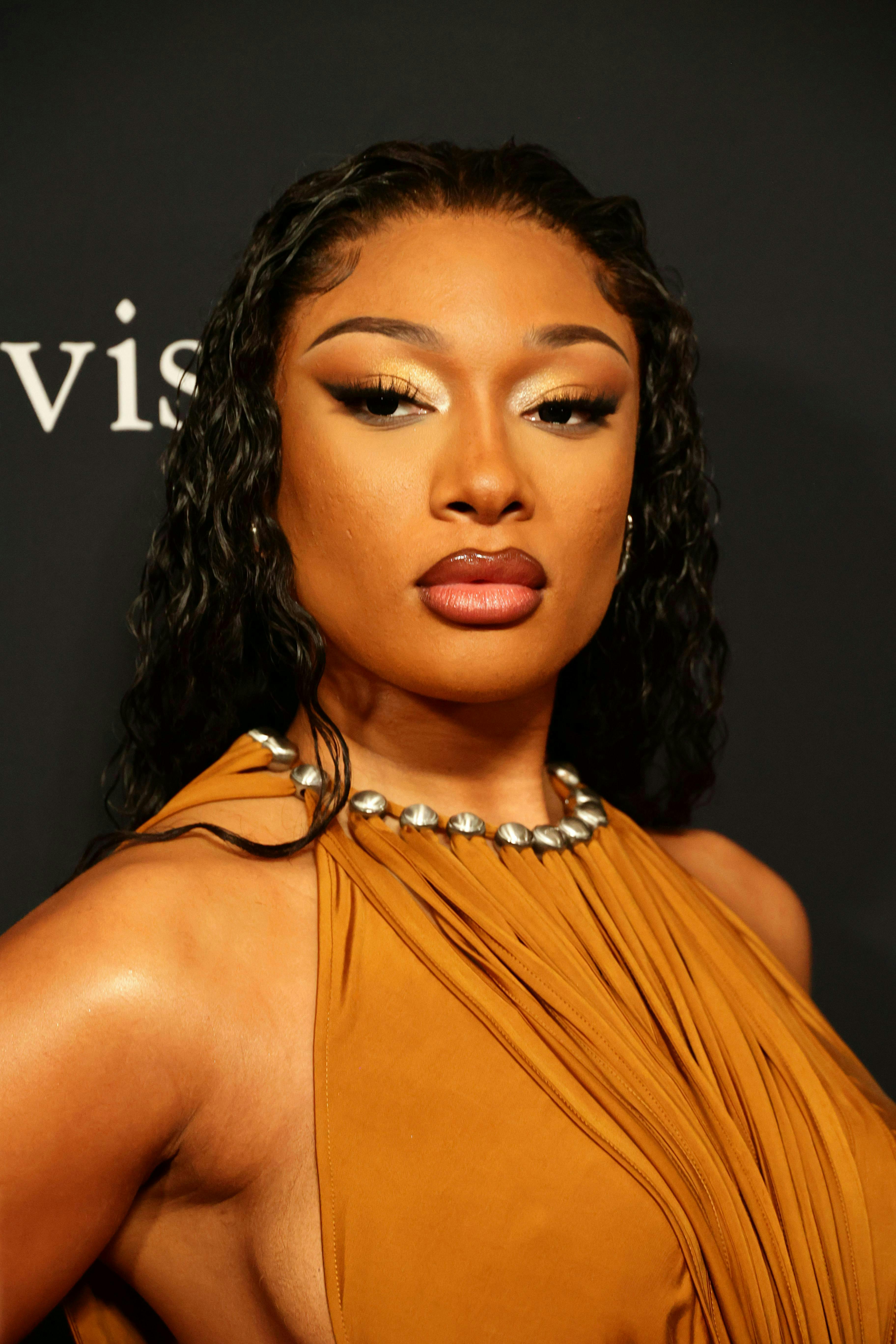 Megan Thee Stallion attends the 66th GRAMMY Awards Pre-GRAMMY Gala & GRAMMY Salut. Photo courtesy of Getty Images.