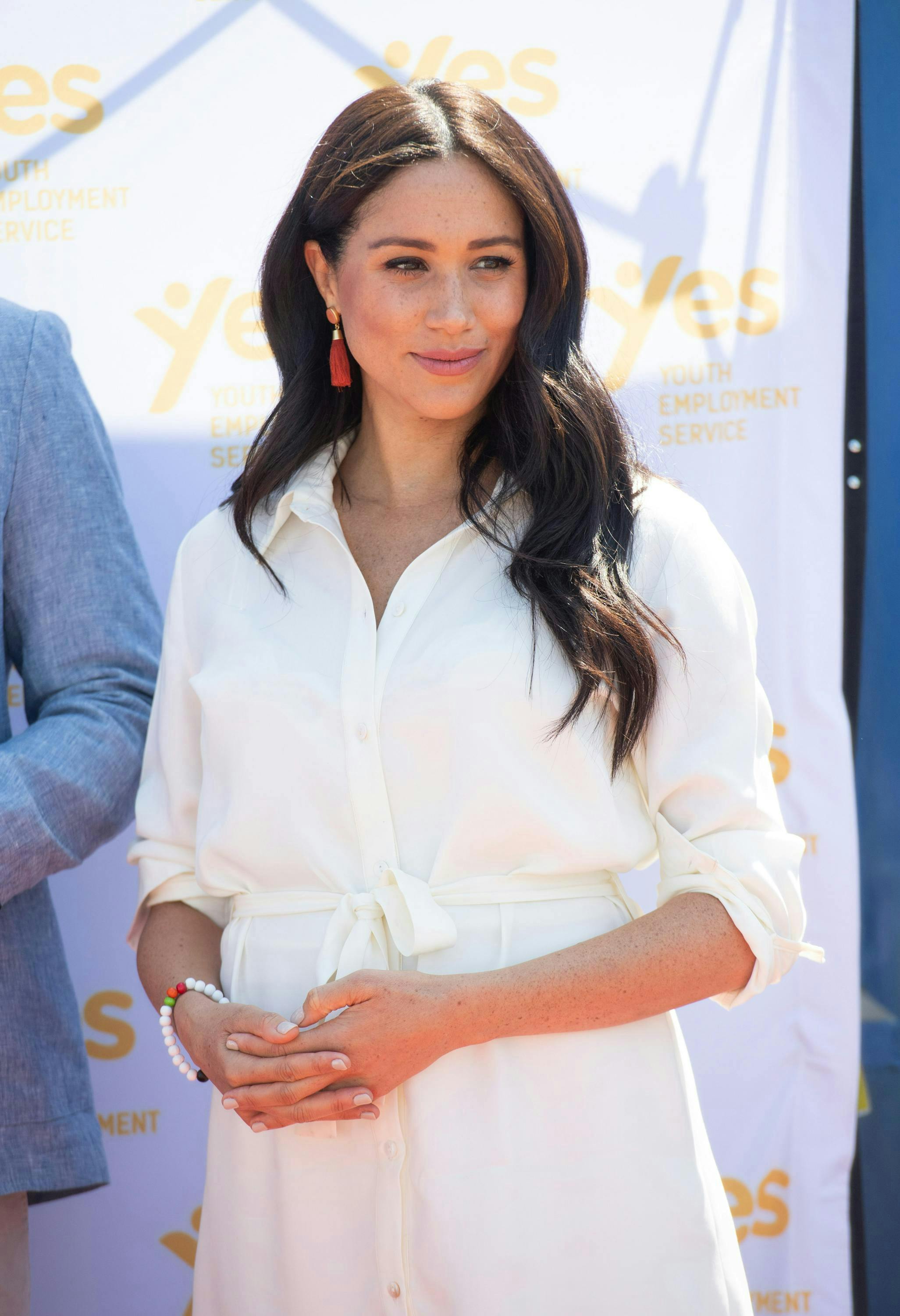 Meghan Markle visited the Tembisa Township to learn about Youth Employment Services during their royal tour of South Africa. Photo courtesy of Getty Images.
